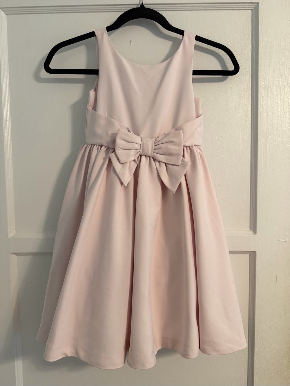 Janie and Jack Pale Pink Bow-Front Formal Dress